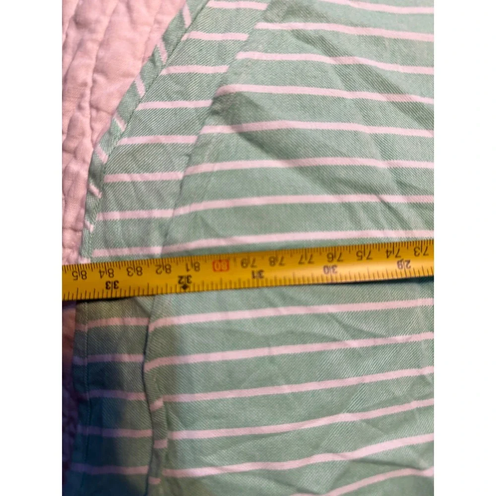Polo Ralph Lauren Button Down Mens 3XB Mint Green White Striped Cotton Shirt